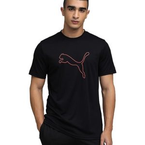 Puma Men Polyester Solid Regular Fit T-Shirt